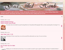 Tablet Screenshot of gracefilledhands.blogspot.com