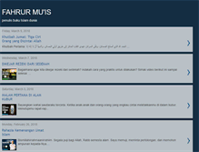 Tablet Screenshot of fahrurmuis.blogspot.com