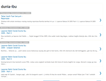 Tablet Screenshot of dunia-ibu.blogspot.com