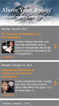 Mobile Screenshot of aboveyourraisin.blogspot.com