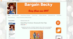 Desktop Screenshot of bargainbecky.blogspot.com