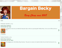 Tablet Screenshot of bargainbecky.blogspot.com