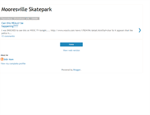 Tablet Screenshot of mooresvilleskatepark.blogspot.com