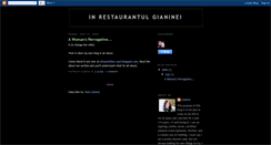 Desktop Screenshot of gianinacucina.blogspot.com