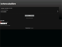 Tablet Screenshot of icrtencubalibre.blogspot.com