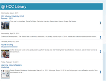 Tablet Screenshot of hcclibraryblog.blogspot.com