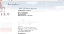 Desktop Screenshot of habergeldi.blogspot.com