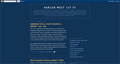 Desktop Screenshot of harlemwest127st.blogspot.com