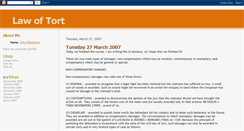 Desktop Screenshot of law-of-tort.blogspot.com