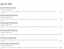 Tablet Screenshot of law-of-tort.blogspot.com