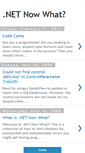 Mobile Screenshot of dotnetnowwhat.blogspot.com