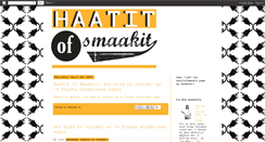 Desktop Screenshot of haatitofsmaakit.blogspot.com