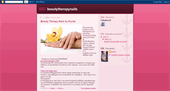 Desktop Screenshot of beautytherapynails.blogspot.com