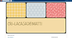 Desktop Screenshot of cri-lacasadeimatti.blogspot.com