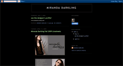 Desktop Screenshot of mirandadarkling.blogspot.com