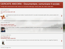 Tablet Screenshot of cercateancora.blogspot.com