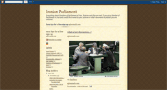 Desktop Screenshot of iranianparliament.blogspot.com