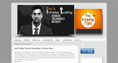 Desktop Screenshot of mcx-today.blogspot.com