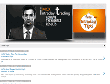 Tablet Screenshot of mcx-today.blogspot.com