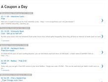 Tablet Screenshot of acouponaday.blogspot.com