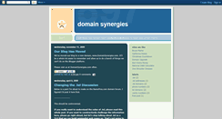 Desktop Screenshot of domainsynergies.blogspot.com