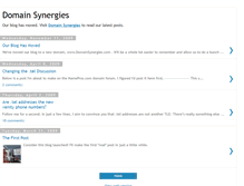 Tablet Screenshot of domainsynergies.blogspot.com