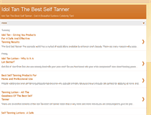 Tablet Screenshot of idoltanthebestselftanner.blogspot.com