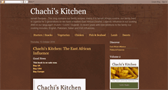 Desktop Screenshot of chachiskitchen.blogspot.com