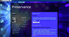 Desktop Screenshot of preservance.blogspot.com