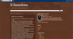 Desktop Screenshot of ilsassofono.blogspot.com