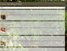 Tablet Screenshot of lovehandlingfood.blogspot.com