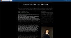 Desktop Screenshot of dubiumsapientiae.blogspot.com