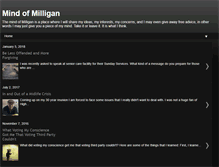 Tablet Screenshot of mindofmilligan.blogspot.com