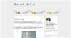 Desktop Screenshot of blessedlittlecurl.blogspot.com