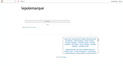 Desktop Screenshot of lepolemarque.blogspot.com