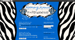 Desktop Screenshot of memorymania.blogspot.com