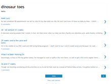 Tablet Screenshot of dinosaurtoes.blogspot.com