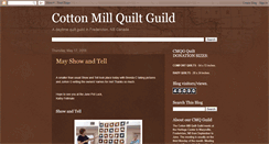 Desktop Screenshot of cottonmillquiltguild.blogspot.com