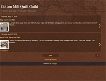 Tablet Screenshot of cottonmillquiltguild.blogspot.com