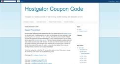 Desktop Screenshot of hostgatorlatestcoupon.blogspot.com
