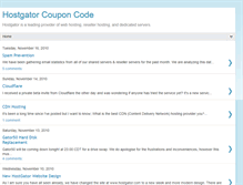 Tablet Screenshot of hostgatorlatestcoupon.blogspot.com