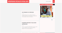 Desktop Screenshot of entrepreneurspecialist.blogspot.com