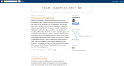 Desktop Screenshot of afrodiasporacuisine.blogspot.com