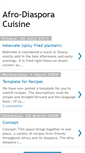 Mobile Screenshot of afrodiasporacuisine.blogspot.com