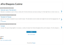 Tablet Screenshot of afrodiasporacuisine.blogspot.com