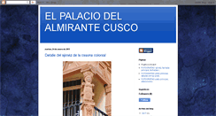 Desktop Screenshot of casadelalmirantecusco.blogspot.com