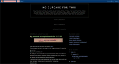 Desktop Screenshot of nocupcakeforyou.blogspot.com