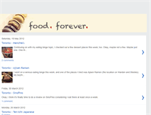 Tablet Screenshot of food-forever.blogspot.com