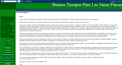 Desktop Screenshot of buenostiemposparalasvacasflacas.blogspot.com