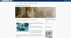 Desktop Screenshot of eternalblissoflife.blogspot.com